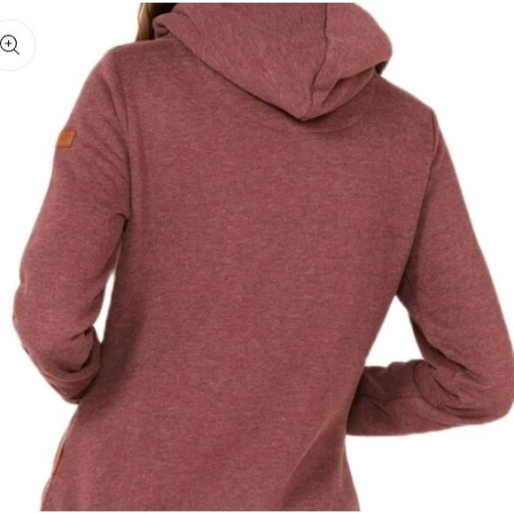 Wanakome Women L Artemis  Hoodie Rhubarb LONG Sweatshirt/Dress Modest Cowl‎ Neck - Picture 4 of 16